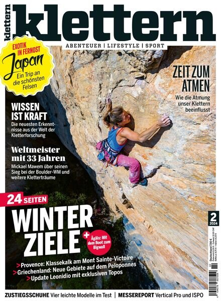 Klettern – Februar 2024 Cover