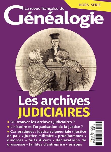 La Revue francaise de Genealogie – Hors-Serie N 71 – Decembre 2023 Cover