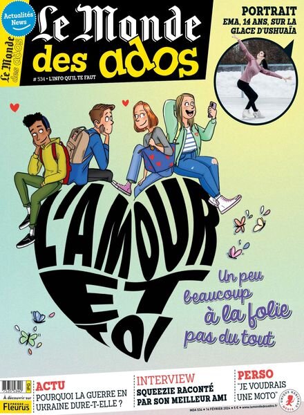 Le Monde des Ados – 14 Fevrier 2024 Cover