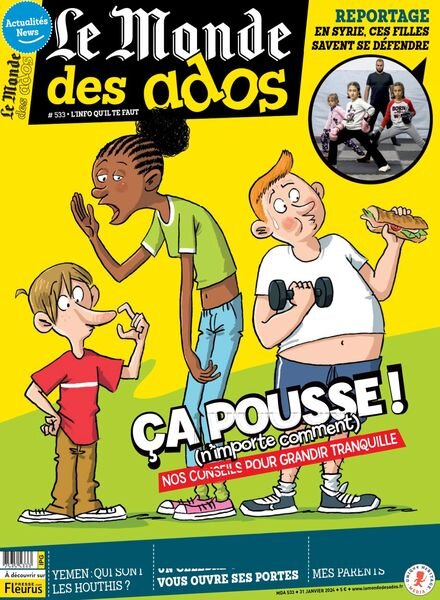 Le Monde des Ados – 31 Janvier 2024 Cover
