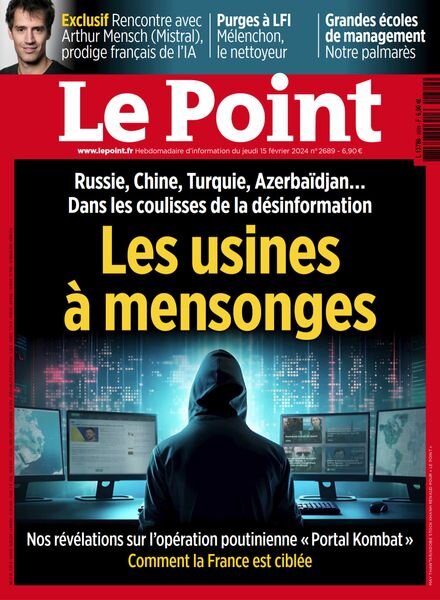 Le Point – 15 Fevrier 2024 Cover