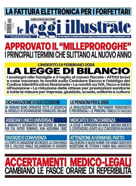 Leggi Illustrate – Febbraio 2024 Cover