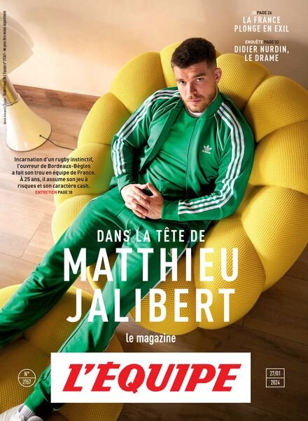 L’Equipe Magazine – 27 Janvier 2024 Cover
