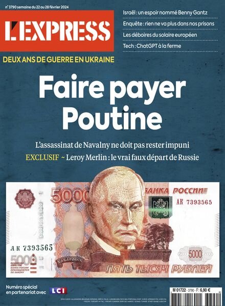 L’Express – 22 Fevrier 2024 Cover