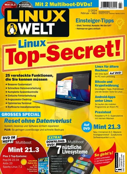 Linux Welt Magazin – Februar 2024 Cover