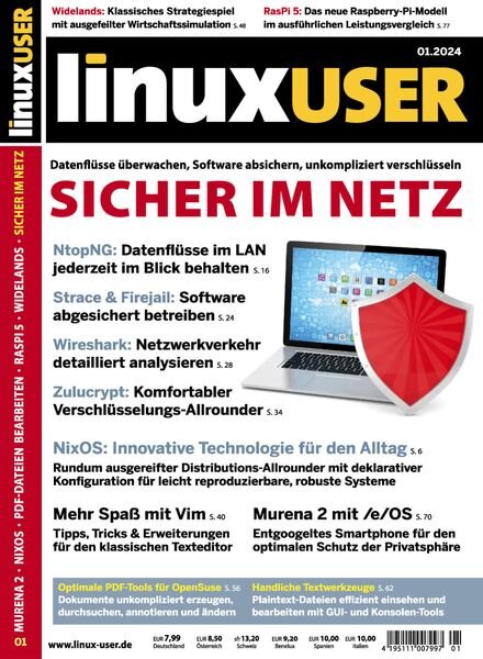 LinuxUser – Januar 2024 Cover