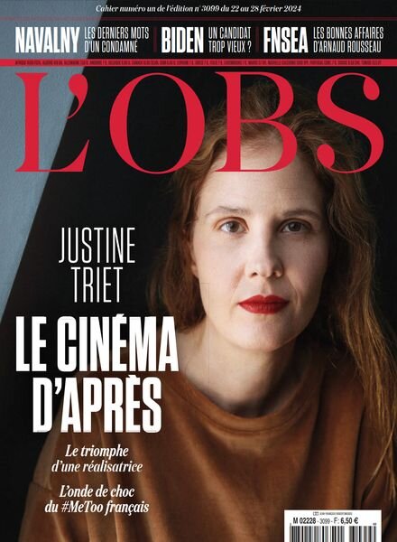 L’Obs – 22 Fevrier 2024 Cover