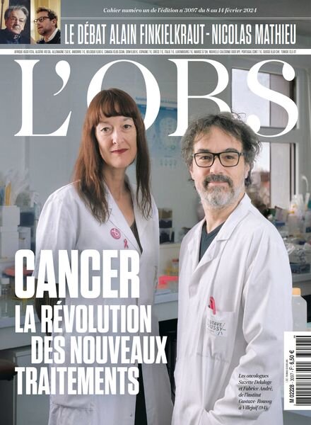 L’Obs – 8 Fevrier 2024 Cover