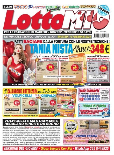 Lottomio del Giovedi – 13 Febbraio 2024 Cover