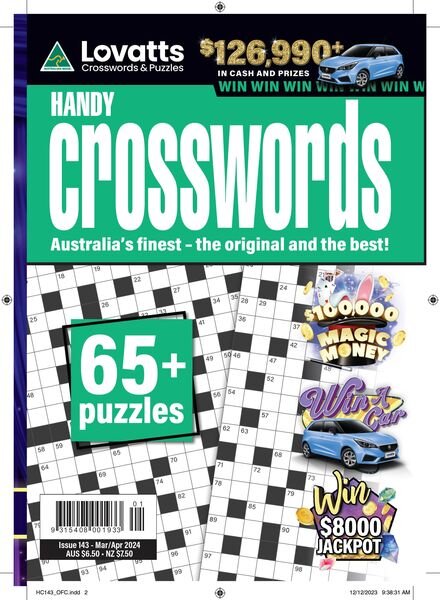 Lovatts Handy Crosswords – Issue 143 – 26 February 2024 Cover