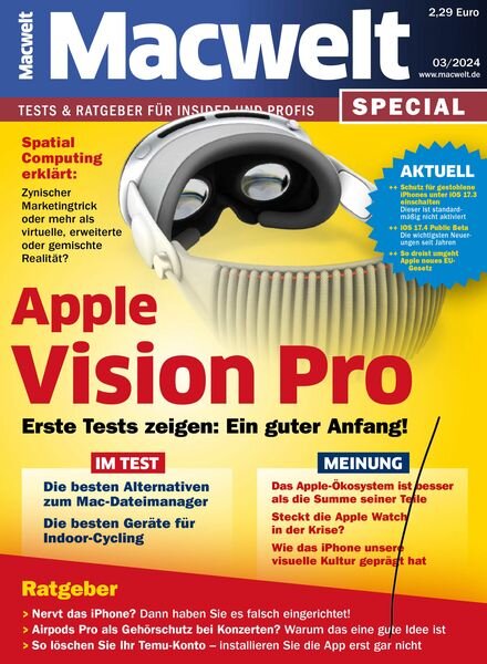 Macwelt Special – Marz 2024 Cover