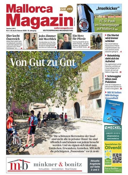 Mallorca Magazin – 15 Februar 2024 Cover