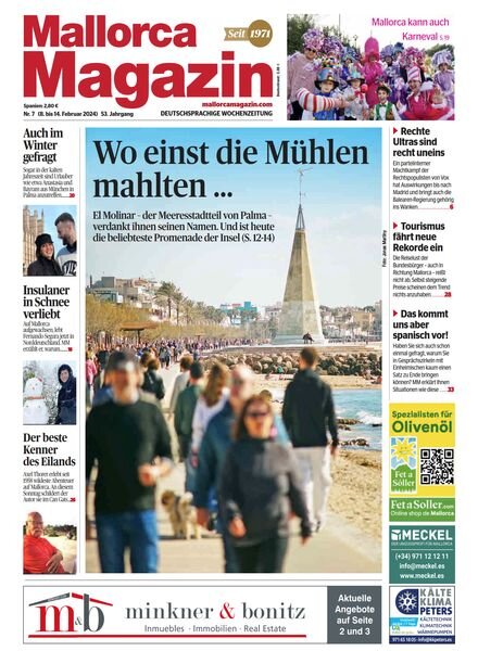 Mallorca Magazin – 8 Februar 2024 Cover