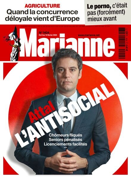 Marianne – 8 Fevrier 2024 Cover