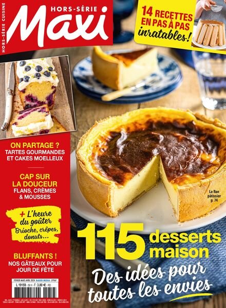 Maxi – Hors-Serie Cuisine N 59 – Fevrier-Mars-Avril 2024 Cover