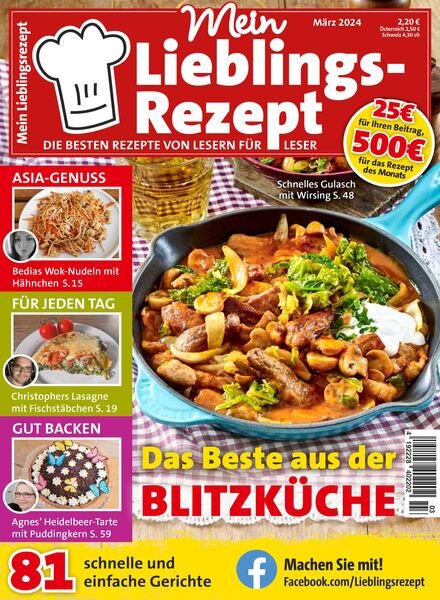 Mein Lieblingsrezept – Marz 2024 Cover