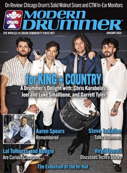 Modern Drummer Magazine – January 2024 Cover