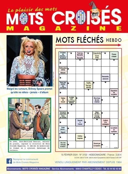 Mots Croises Magazine – 15 Fevrier 2024 Cover