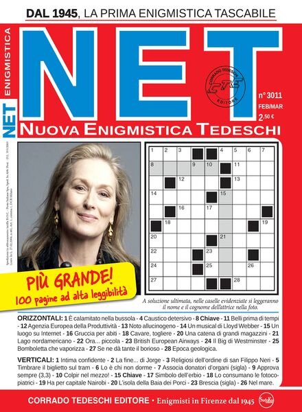Nuova Enigmistica Tascabile – Febbraio-Marzo 2024 Cover