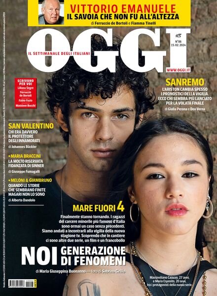 Oggi – 15 Febbraio 2024 Cover