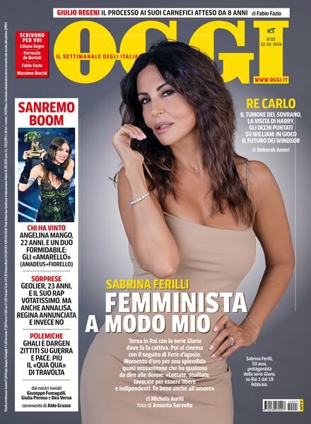 Oggi – 22 Febbraio 2024 Cover