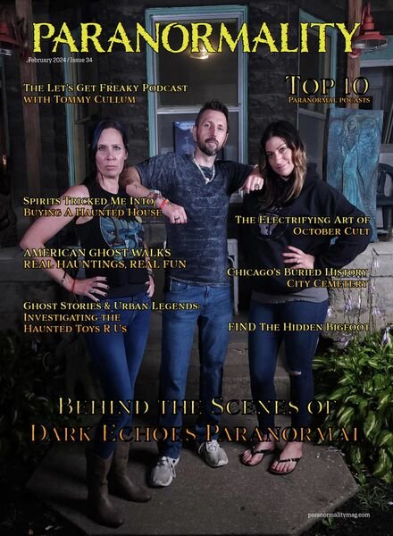 Paranormality Magazine – Issue 34 – February 2024 Cover