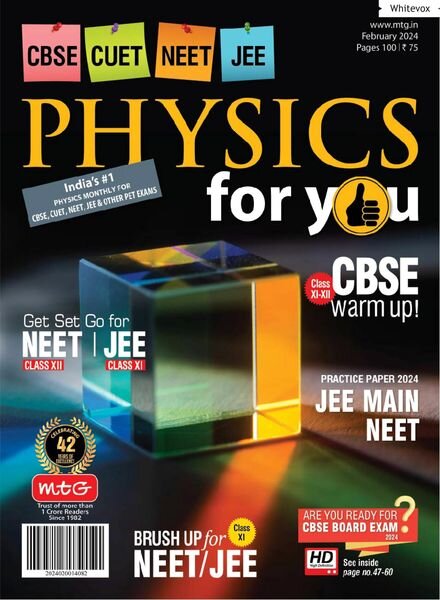 Physics For You – February 2024 Cover