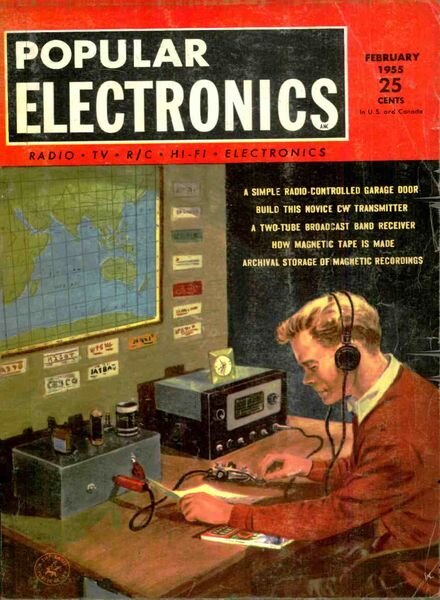 Popular Electronics – 1955-02 Cover