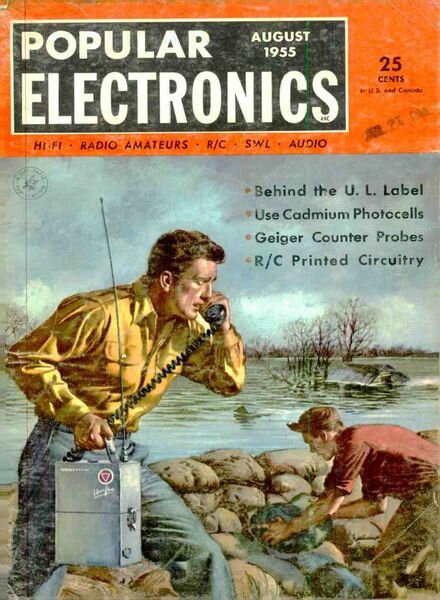 Popular Electronics – 1955-08 Cover