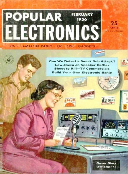 Popular Electronics – 1956-02 Cover