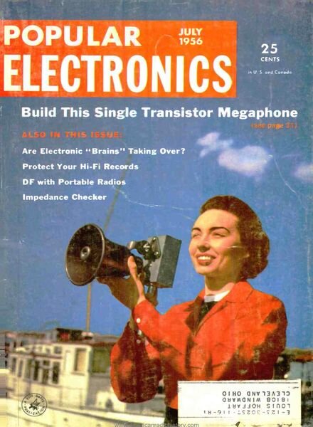 Popular Electronics – 1956-07 Cover