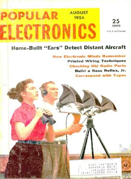 Popular Electronics – 1956-08 Cover