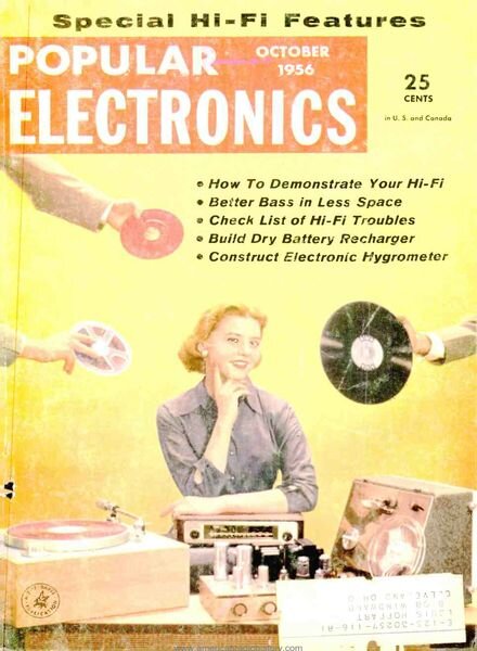 Popular Electronics – 1956-10 Cover