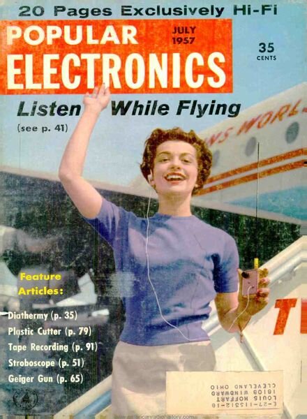Popular Electronics – 1957-07 Cover
