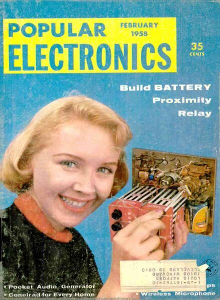 Popular Electronics – 1958-02 Cover
