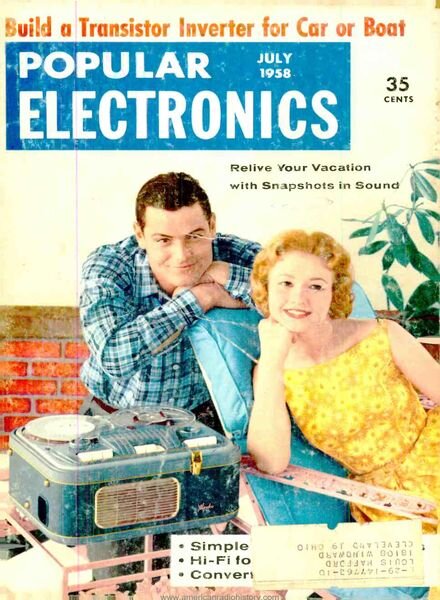 Popular Electronics – 1958-07 Cover