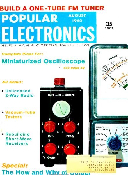Popular Electronics – 1960-08 Cover