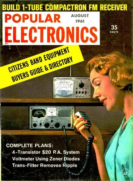 Popular Electronics – 1961-08 Cover