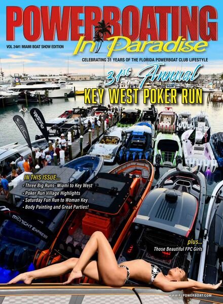 Powerboating In Paradise – Vol 24 Issue 1 Miami Boat Show 2024 Cover