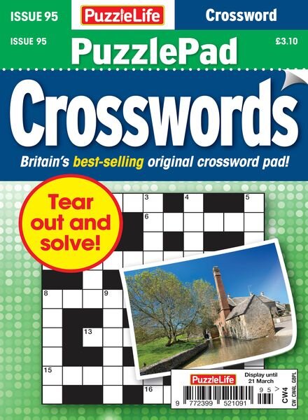 PuzzleLife PuzzlePad Crosswords – Issue 95 – 22 February 2024 Cover