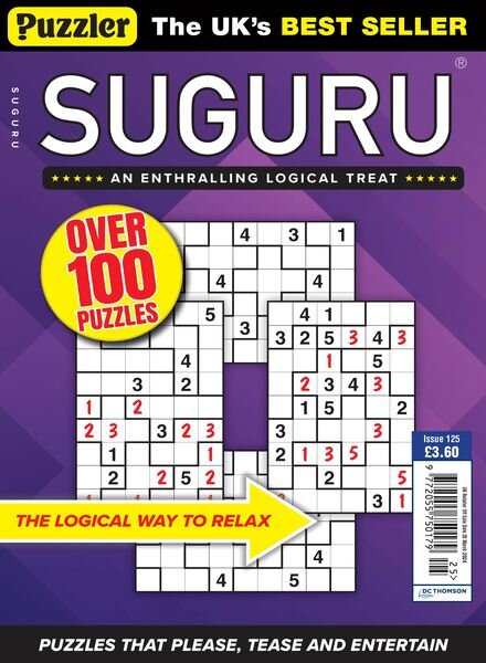 Puzzler Suguru – Issue 125 – 21 February 2024 Cover