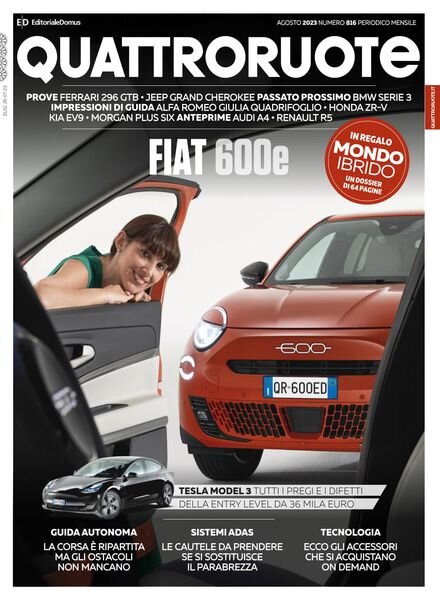 Quattroruote Italia – Agosto 2023 Cover