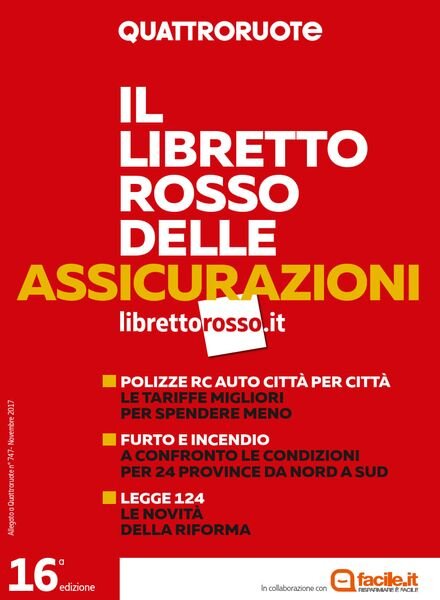 Quattroruote Italia Allegati – Novembre 2017 Cover