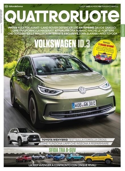Quattroruote Italia – Luglio 2023 Cover