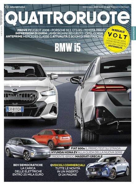 Quattroruote Italia – Novembre 2023 Cover
