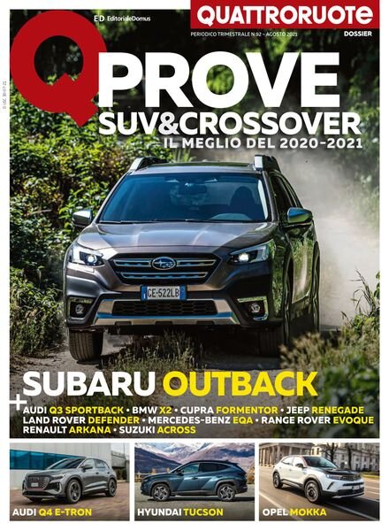 Quattroruote Italia Speciali – Agosto 2021 Cover