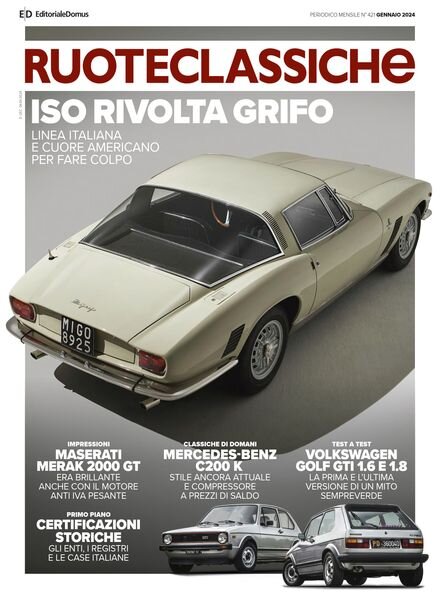 RuoteClassiche – Gennaio 2024 Cover
