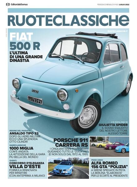 RuoteClassiche – Luglio 2022 Cover