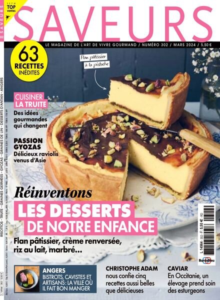 Saveurs France – Mars 2024 Cover