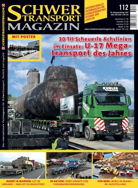 Schwertransportmagazin – Juli-August 2023 Cover